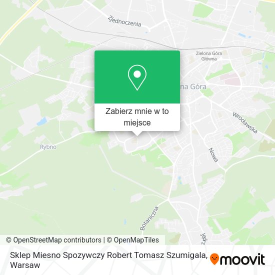 Mapa Sklep Miesno Spozywczy Robert Tomasz Szumigala