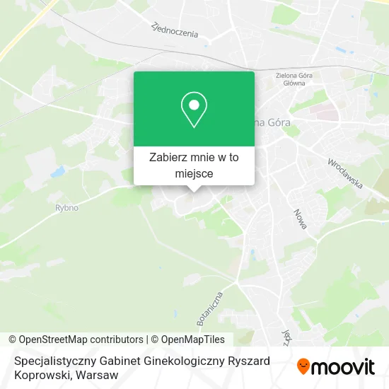 Mapa Specjalistyczny Gabinet Ginekologiczny Ryszard Koprowski