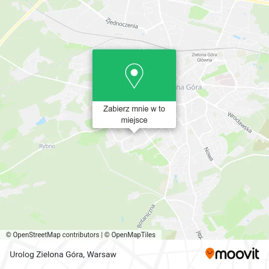 Mapa Urolog Zielona Góra
