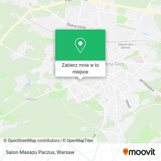 Mapa Salon Masazu Paczus