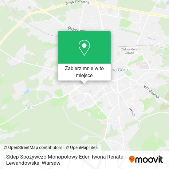 Mapa Sklep Spożywczo Monopolowy Eden Iwona Renata Lewandowska