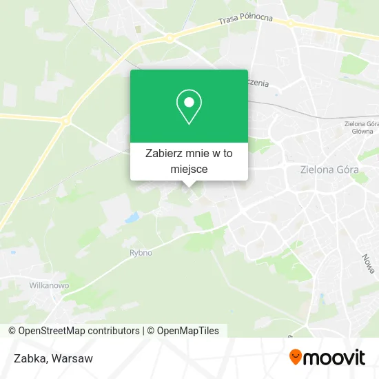 Mapa Zabka