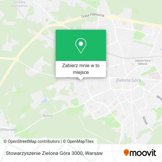 Mapa Stowarzyszenie Zielona Góra 3000