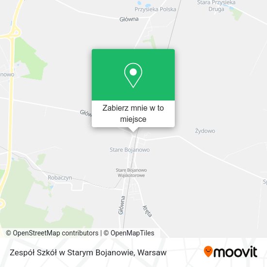 Mapa Zespół Szkół w Starym Bojanowie