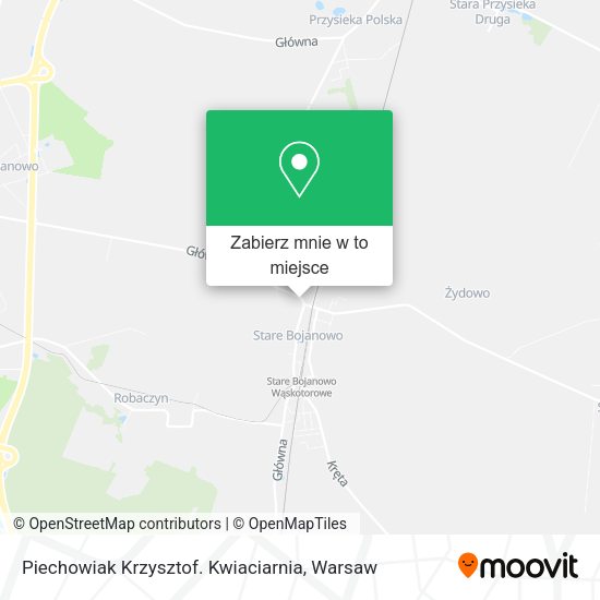 Mapa Piechowiak Krzysztof. Kwiaciarnia