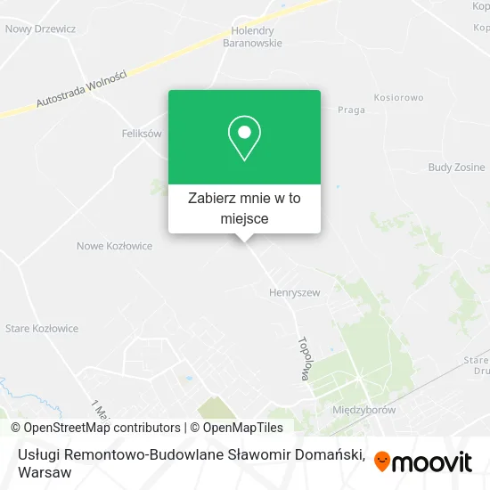 Mapa Usługi Remontowo-Budowlane Sławomir Domański