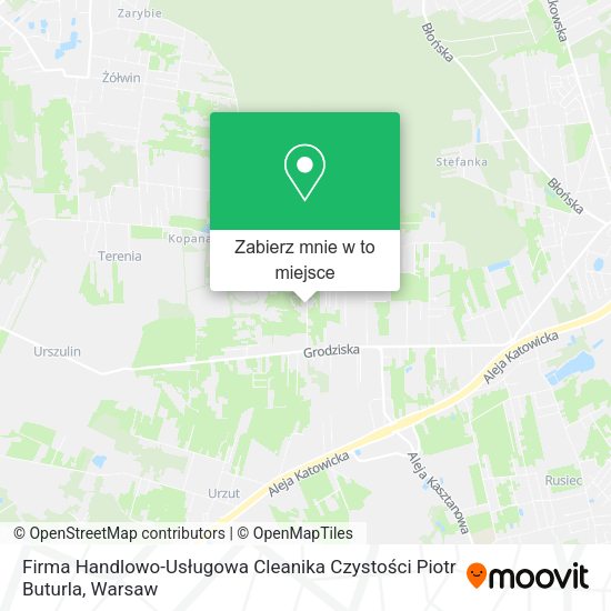 Mapa Firma Handlowo-Usługowa Cleanika Czystości Piotr Buturla