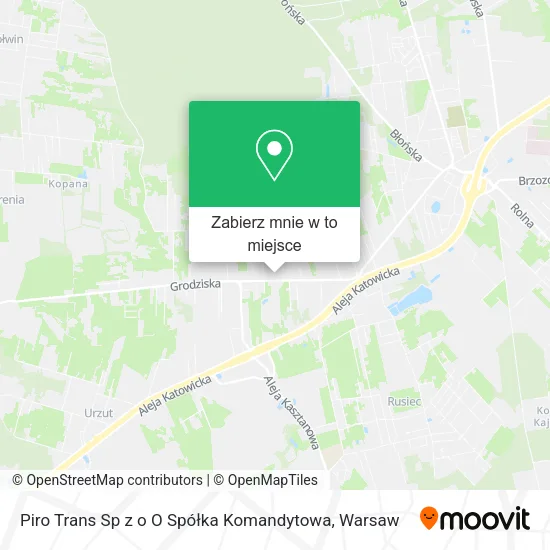 Mapa Piro Trans Sp z o O Spółka Komandytowa