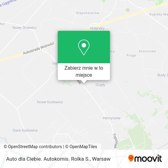 Mapa Auto dla Ciebie. Autokomis. Rolka S.