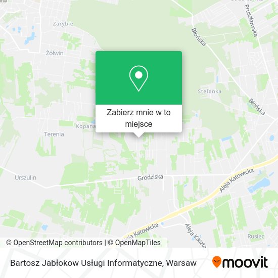 Mapa Bartosz Jabłokow Usługi Informatyczne