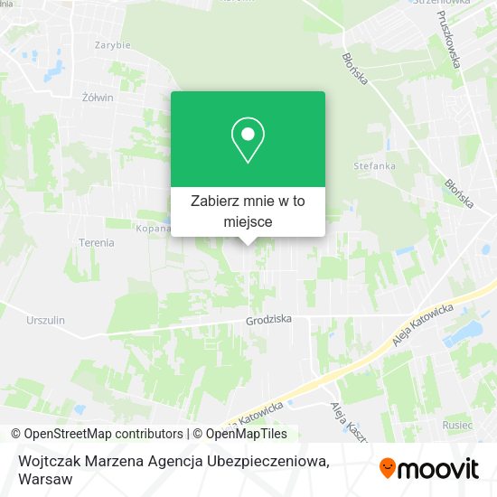 Mapa Wojtczak Marzena Agencja Ubezpieczeniowa