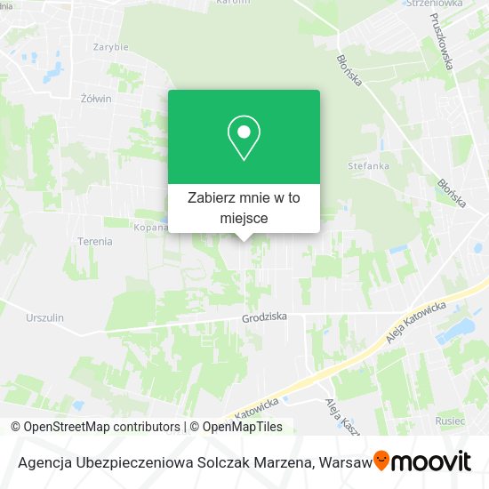 Mapa Agencja Ubezpieczeniowa Solczak Marzena