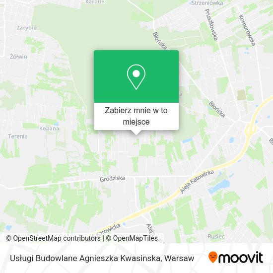 Mapa Usługi Budowlane Agnieszka Kwasinska