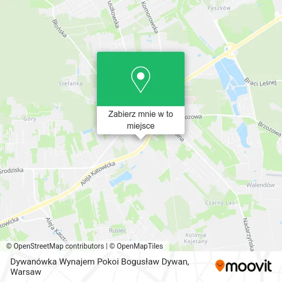 Mapa Dywanówka Wynajem Pokoi Bogusław Dywan