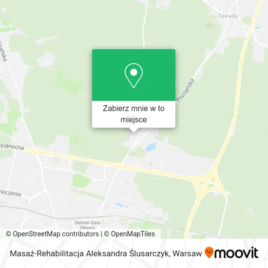 Mapa Masaż-Rehabilitacja Aleksandra Ślusarczyk