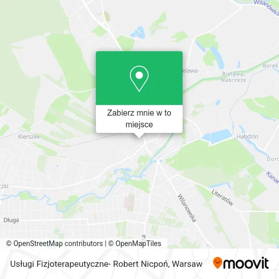 Mapa Usługi Fizjoterapeutyczne- Robert Nicpoń