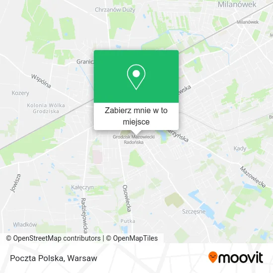 Mapa Poczta Polska