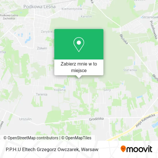 Mapa P.P.H.U Eltech Grzegorz Owczarek