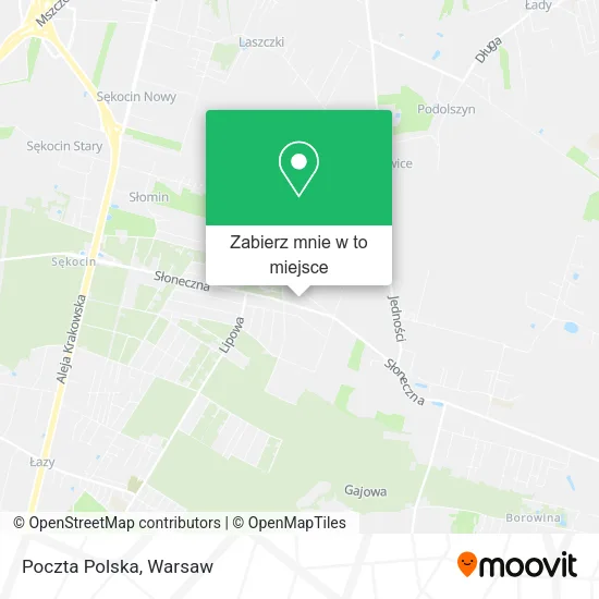 Mapa Poczta Polska