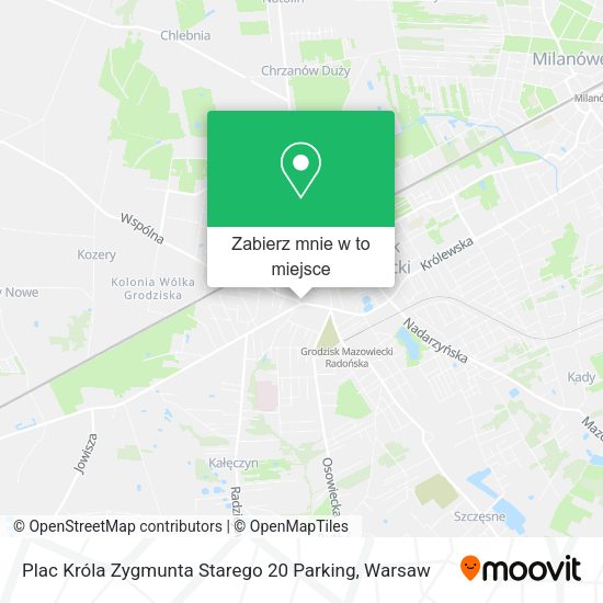 Mapa Plac Króla Zygmunta Starego 20 Parking