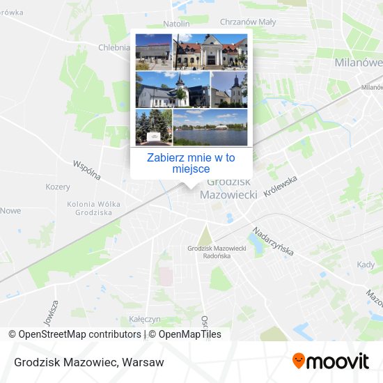 Mapa Grodzisk Mazowiec