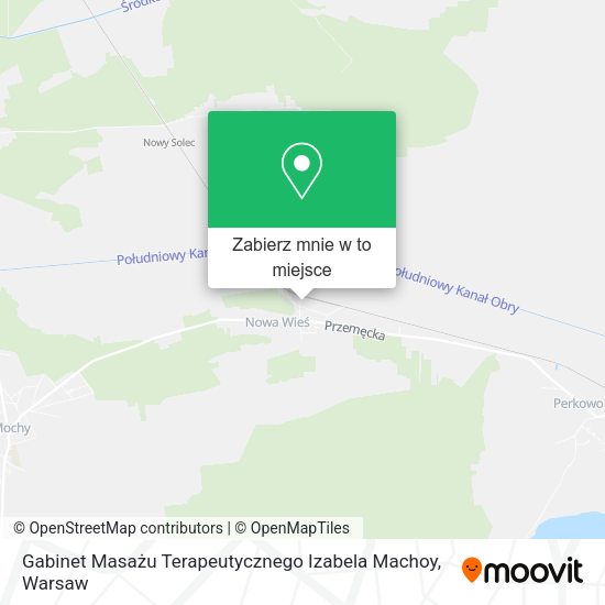 Mapa Gabinet Masażu Terapeutycznego Izabela Machoy