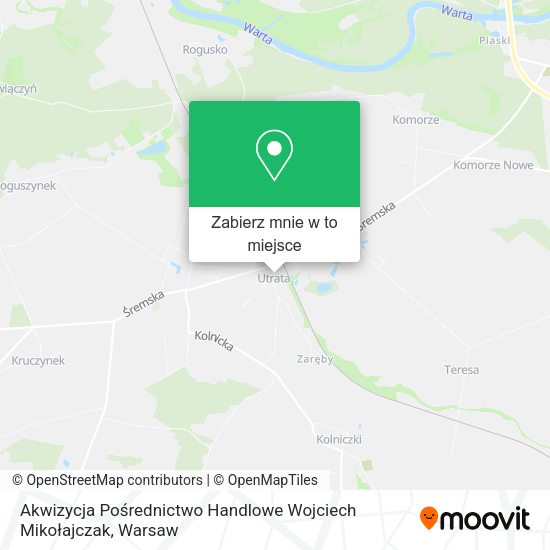 Mapa Akwizycja Pośrednictwo Handlowe Wojciech Mikołajczak