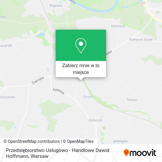 Mapa Przedsiębiorstwo Usługowo - Handlowe Dawid Hoffmann