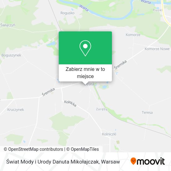 Mapa Świat Mody i Urody Danuta Mikołajczak