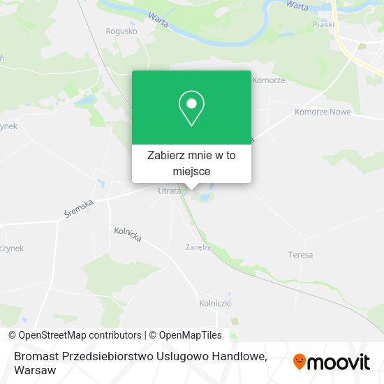 Mapa Bromast Przedsiebiorstwo Uslugowo Handlowe