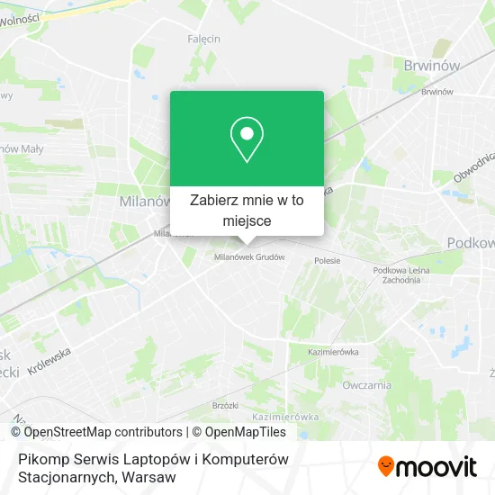 Mapa Pikomp Serwis Laptopów i Komputerów Stacjonarnych