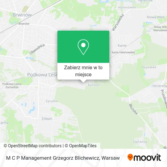 Mapa M C P Management Grzegorz Blichewicz