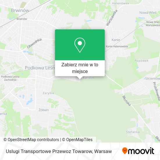 Mapa Uslugi Transportowe Przewoz Towarow