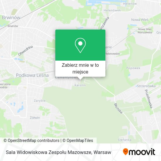 Mapa Sala Widowiskowa Zespołu Mazowsze