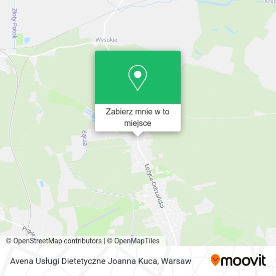 Mapa Avena Usługi Dietetyczne Joanna Kuca