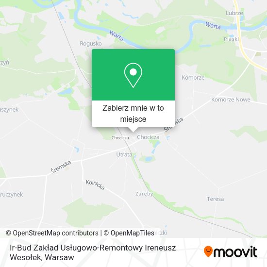 Mapa Ir-Bud Zakład Usługowo-Remontowy Ireneusz Wesołek