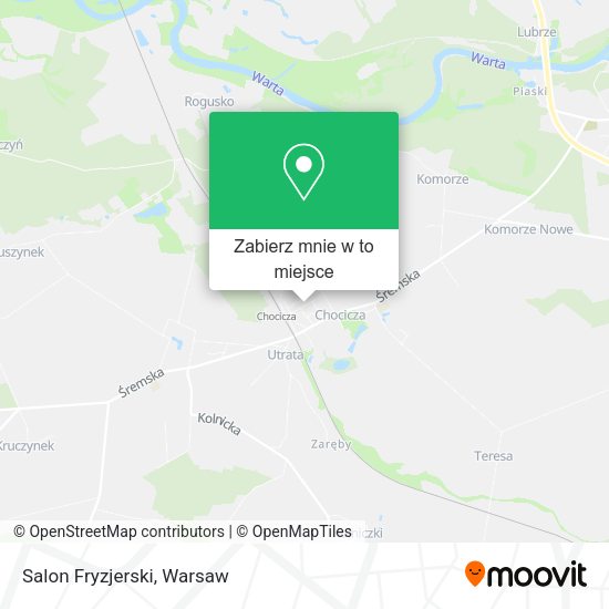 Mapa Salon Fryzjerski