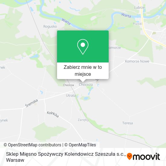 Mapa Sklep Mięsno Spożywczy Kolendowicz Szeszuła s.c.