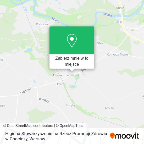 Mapa Higiena Stowarzyszenie na Rzecz Promocji Zdrowia w Chociczy