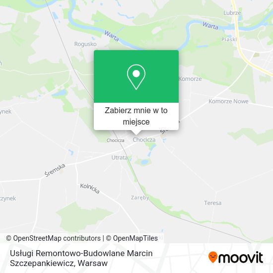 Mapa Usługi Remontowo-Budowlane Marcin Szczepankiewicz