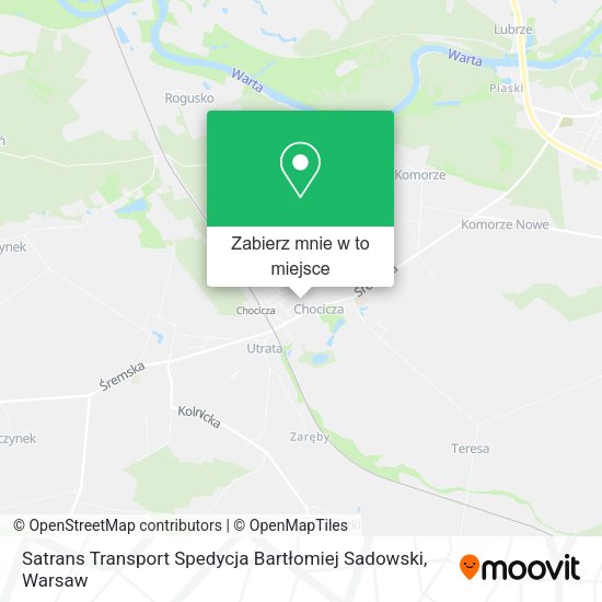 Mapa Satrans Transport Spedycja Bartłomiej Sadowski