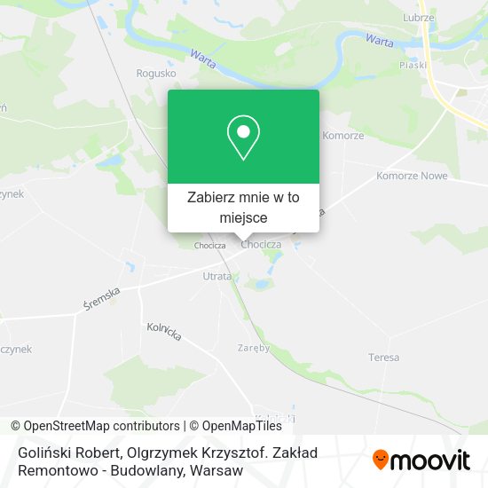 Mapa Goliński Robert, Olgrzymek Krzysztof. Zakład Remontowo - Budowlany