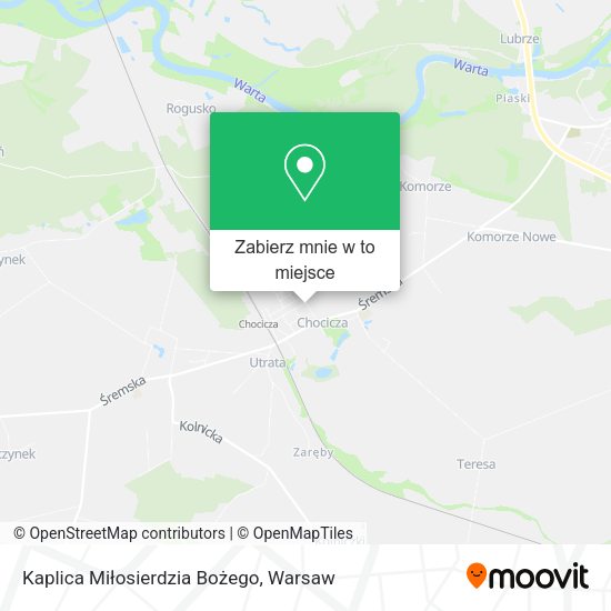 Mapa Kaplica Miłosierdzia Bożego