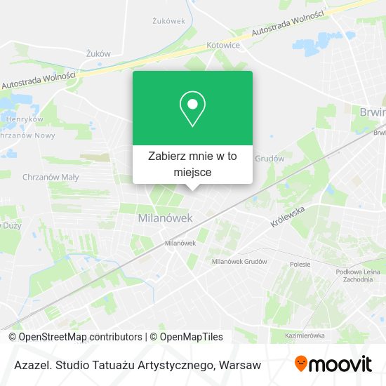 Mapa Azazel. Studio Tatuażu Artystycznego