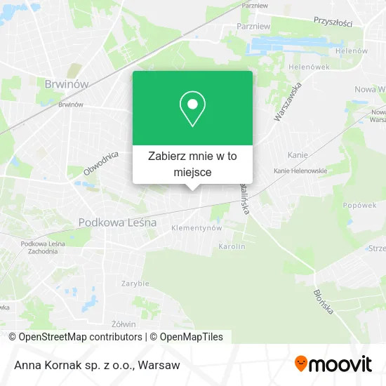 Mapa Anna Kornak sp. z o.o.