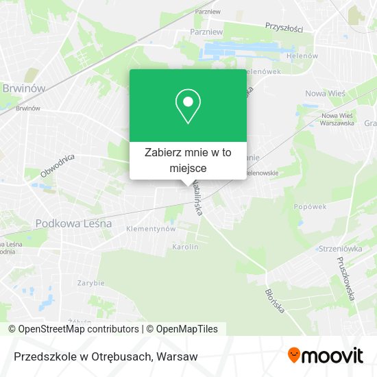 Mapa Przedszkole w Otrębusach