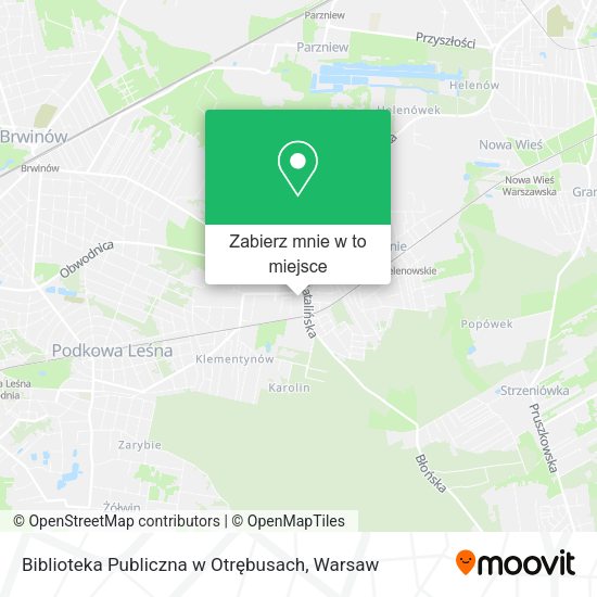 Mapa Biblioteka Publiczna w Otrębusach