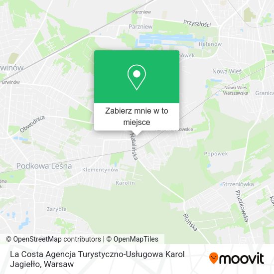 Mapa La Costa Agencja Turystyczno-Usługowa Karol Jagiełło