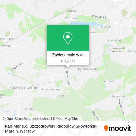 Mapa Rad-Mar s.c. Szczodrowski Radosław Skowroński Marcin