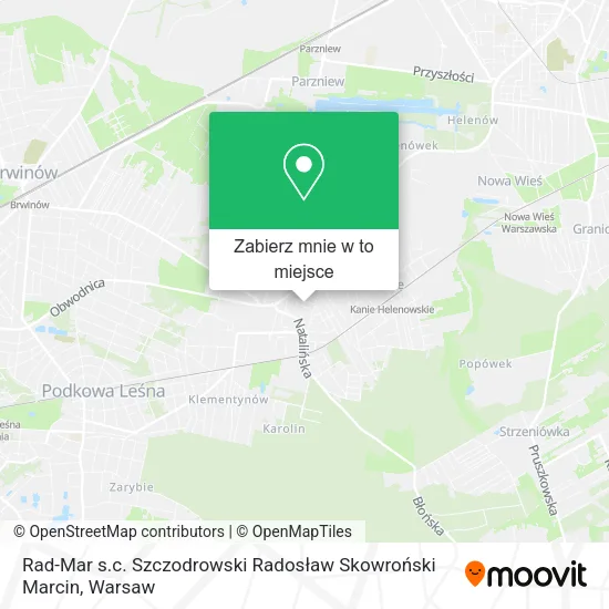 Mapa Rad-Mar s.c. Szczodrowski Radosław Skowroński Marcin